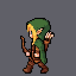 Elf archer: walk left