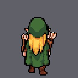 Elf archer: walk up