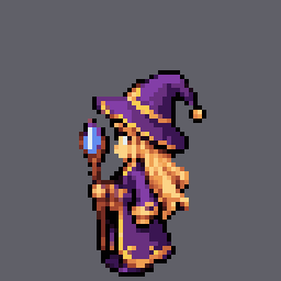 Mage girl: walk left